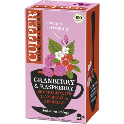 Cupper BIO Čaj s malinami a brusnicami 40g  40g