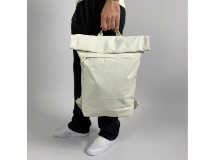 Essential Roll Top Backpack bílá