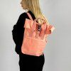 Recycled Mini Roll Top Backpack růžová