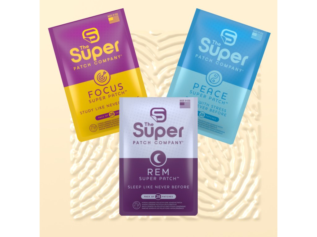 Zlepšení koncentrace, redukce stresu a kvalitní spánek: Focus Patch + Peace Patch + REM Patch