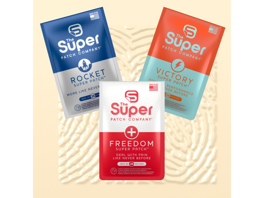 Optimalizujte svůj výkon, energii a regeneraci: Victory Patch + Rocket Patch + Freedom Patch