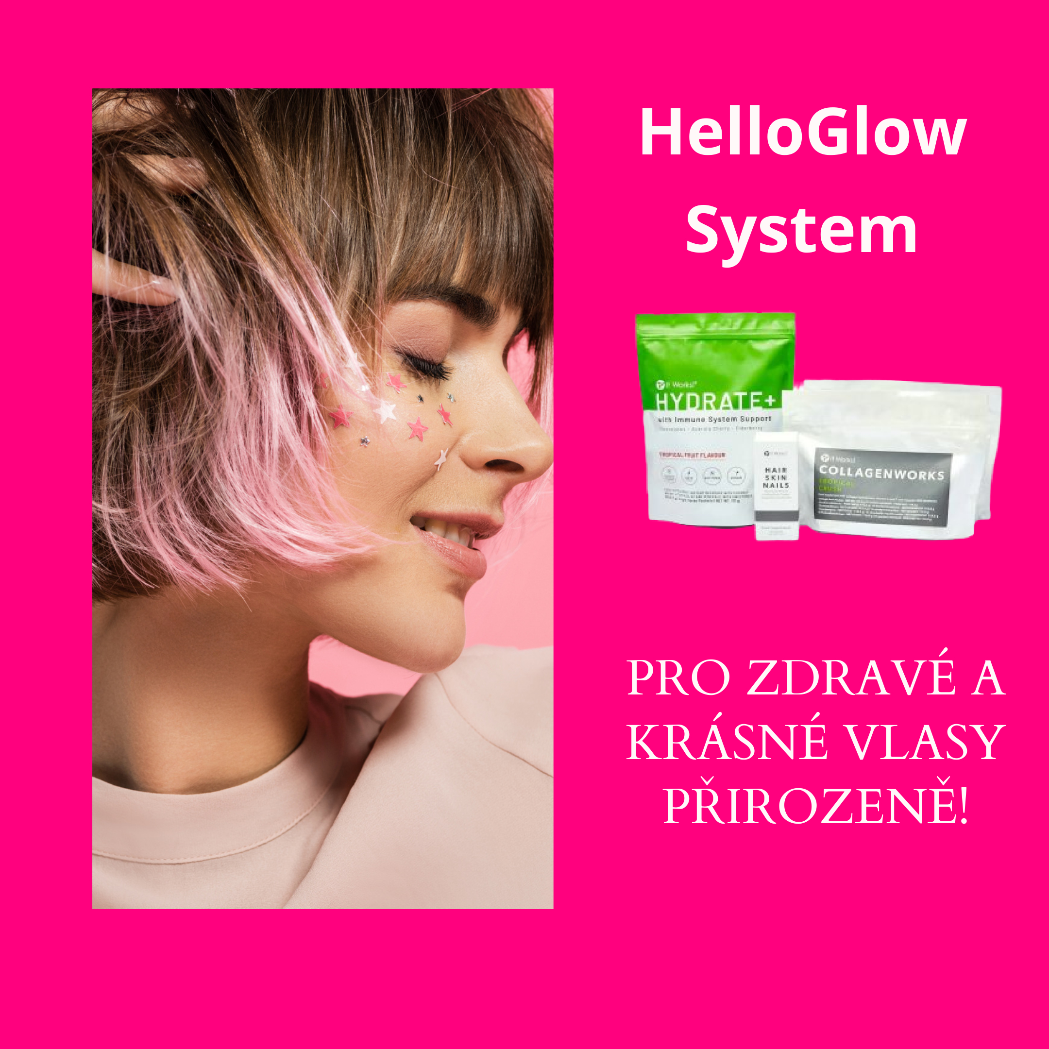 It Works HelloGlow System: Pro Zdravé a Krásné Vlasy, Přirozeně! ✨‍♀️