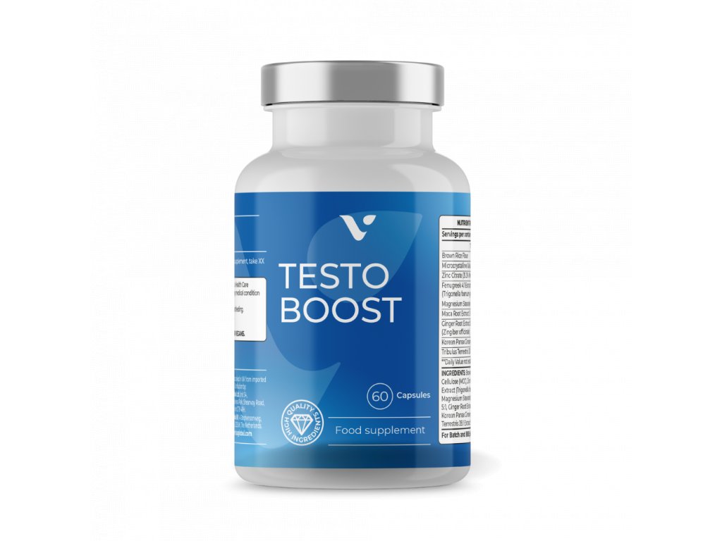 Testo Boost: Testosteron, síla, energie, vytrvalost, mužnost.  Odblokujte váš potenciál s Testo Boost - protože síla přichází zevnitř!