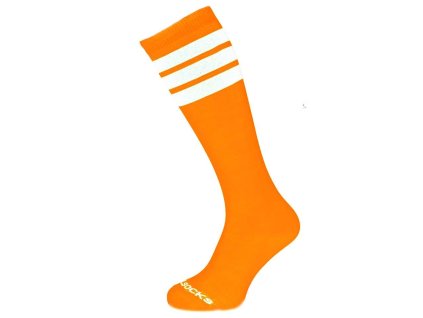 Coolsocks podkolenky SLIM 6 ORANGE NEON