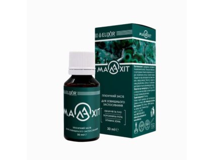 Malahit - hygienický a kozmetický prípravok na ošetrenie pokožky a slizníc 30ml, výrobcaElixír