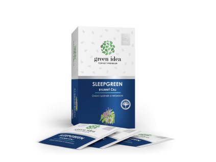 Herbex Sleepgreen - bylinný čaj 20 vrecúšok - Zelená myšlienka