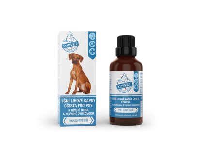 Alkoholové kvapky na čistenie uší pre psov 50 ml - Green idea