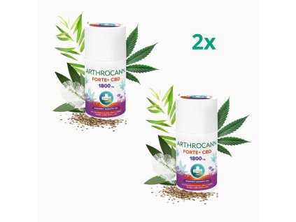 Zvýhodnený set 2x ARTHROCANN konopný masážny gél