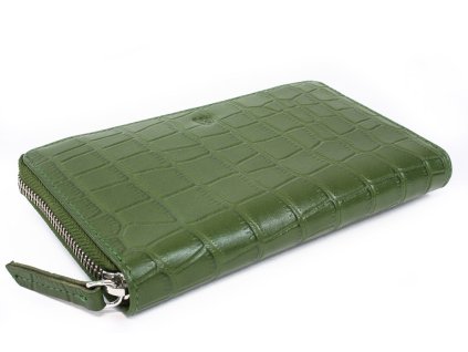 tmave zelena croco damska kozena zipova penezenka 511 1306 55