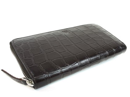 tmave hneda croco damska kozena zipova penezenka 511 1306 47