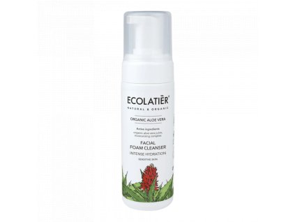Intenzivně hydratační čisticí pěna na obličej Organic Aloe Vera 150 ml Ecolatier