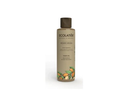 Vlasový olej regenerační a hloubkově vyživující BIO arganový 200ml Ecolatier jpg