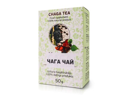 Čaj Chaga 100% přírodní na podporu trávení a imunity - 50g - HealthNA
