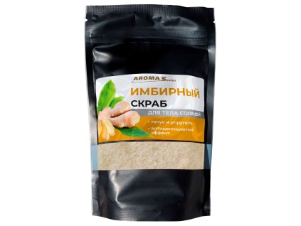 Tělový peeling s mořskou solí Zázvor 400 g Aroma'Saules