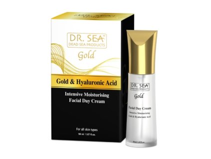 Denní pleťový intenzivní krém s kosmetickým zlatem a kyselinou hyaluronovou 50ml Dr. Sea