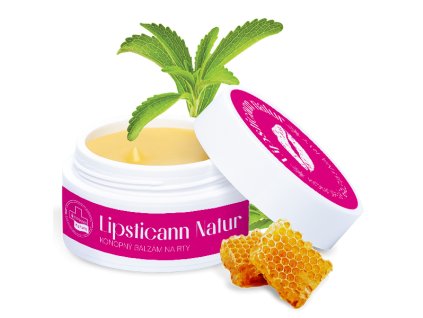 LIPSTICANN NATUR konopný balzám na rty se včelím voskem - 15 ml - Annabis