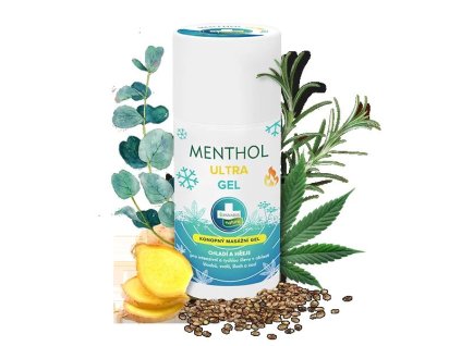 MENTHOL ULTRA GEL - konopný masážní gel s dvojitým účinkem 90 ml Annabis