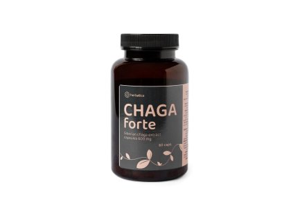 Čaga sibiřská FORTE 60 veganských kapslí Herbatica 1000x1000