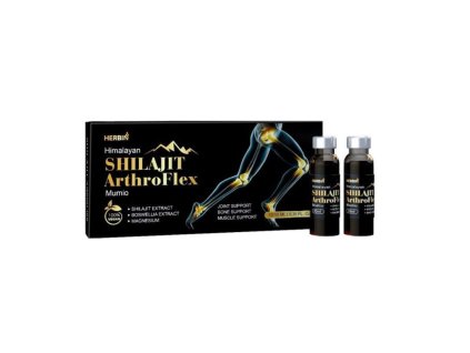 Himálajský doplněk stravy MUMIO (Shilajit) ArthroFLEX 10ks x10 ml Herbin