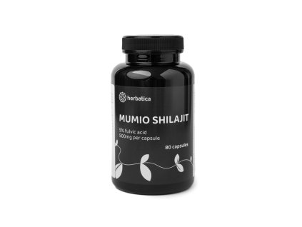 Shilajit - očištěné mumio premium (500mg) - doplněk stravy tobolky Herbatica