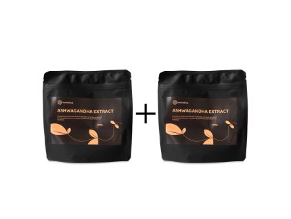 Zvýhodněná sada: 2 x prášek z kořene Ashwagandha, 7% extrakt - 100 g - Herbatica