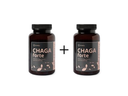 Zvýhodněná sada: 2 x Chaga sibiřská FORTE - 60 veganských kapslí (600mg/kapsle) - Herbatica