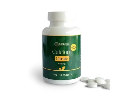 Vápnik Citrát 600 mg – 110 tabliet – Herbatica