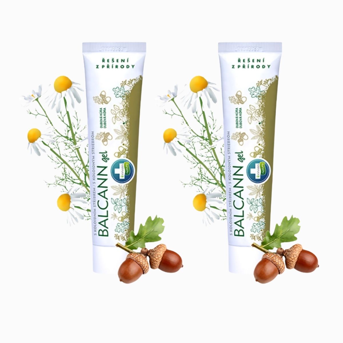 Herbatica Zvýhodnený set: 2x BALCANN gél s dubovou kôrou na hemoroidy, praskliny - 75 ml - Annabis