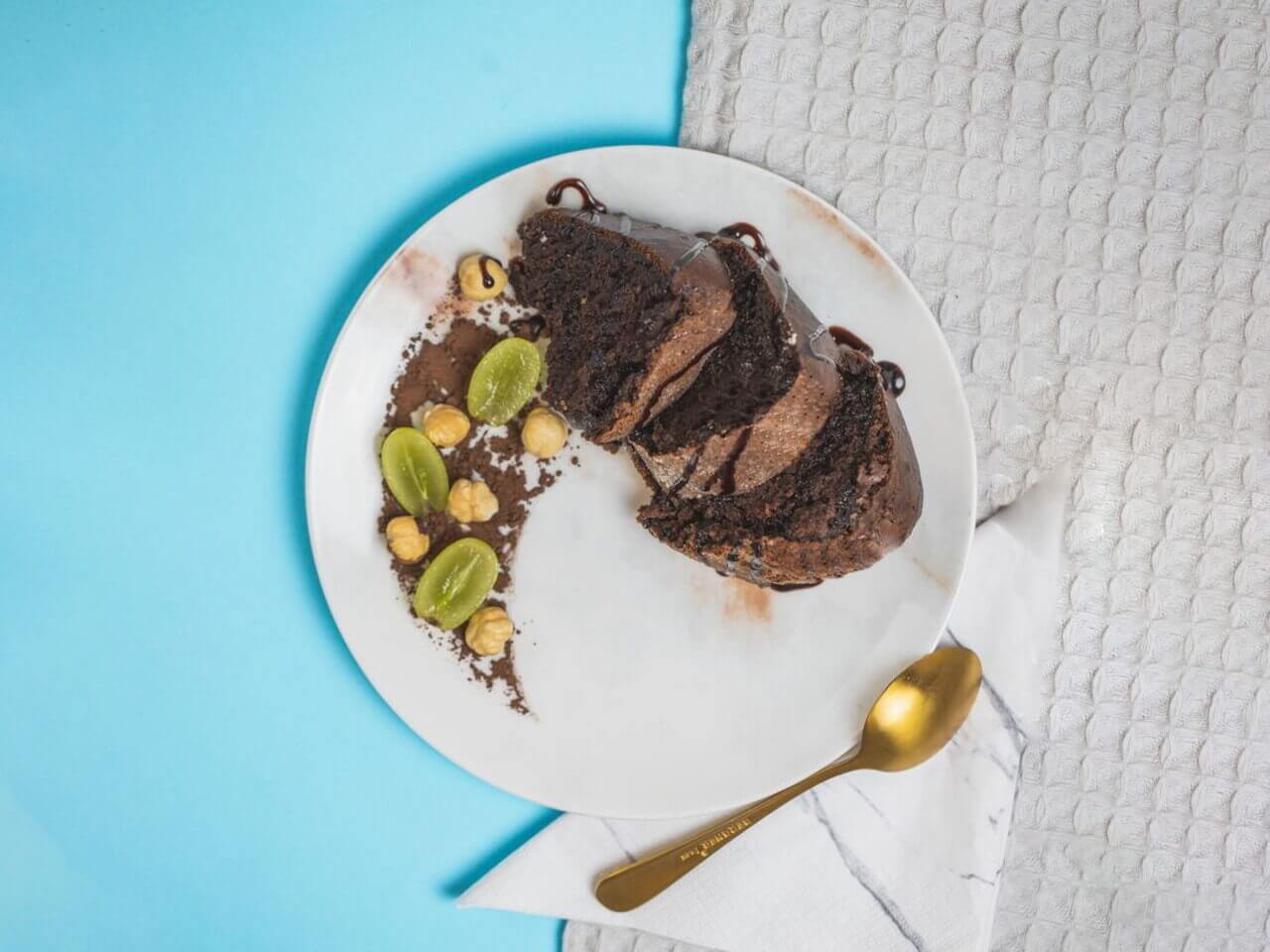 Luxusná kakaová bábovka s proteínom