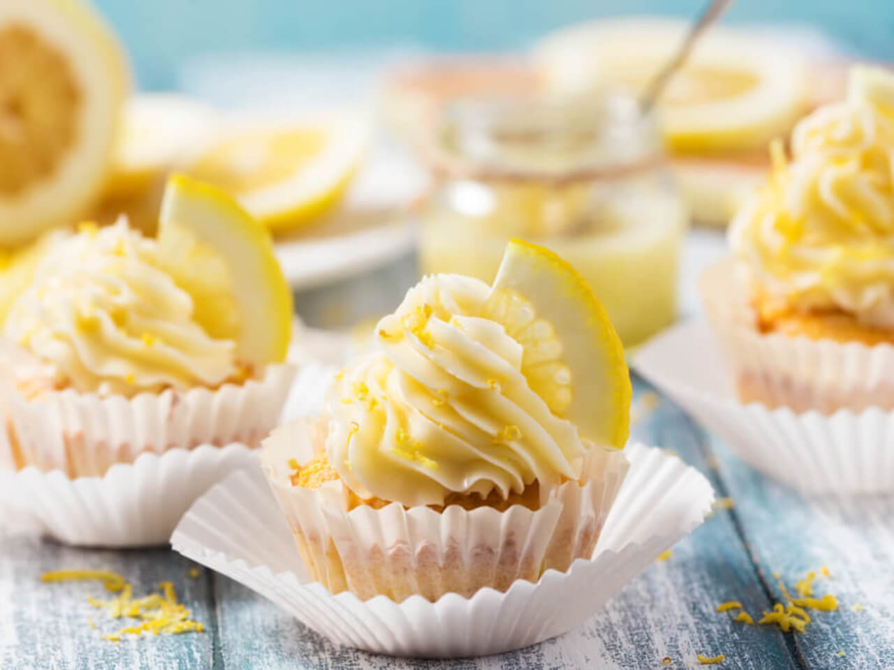 Vegánske citrónové cupcaky s neodolateľným krémom