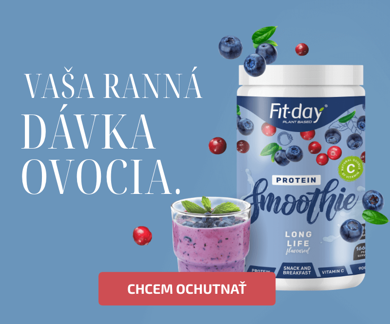 Doprajte si poriadnu dávku ovocia a vitamínu C s proteínovými kokteilmi Fit-day.