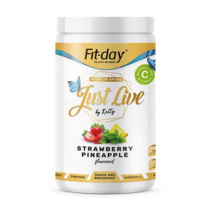 Fit day Just live jahoda ananas 900 g