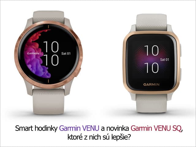 Garmin Venu vs. Garmin Venu SQ - ktoré sú lepšie?