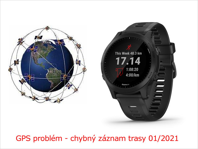 GPS problém - chybný záznam trasy (január 2021)