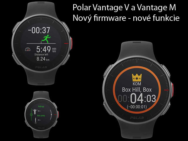 Polar Vantage V a Vantage M - najnovšia aktualizácia 5.0.10