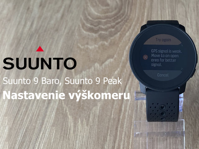 Suunto 9 Baro, Suunto 9 Peak - Ako nastaviť výškomer