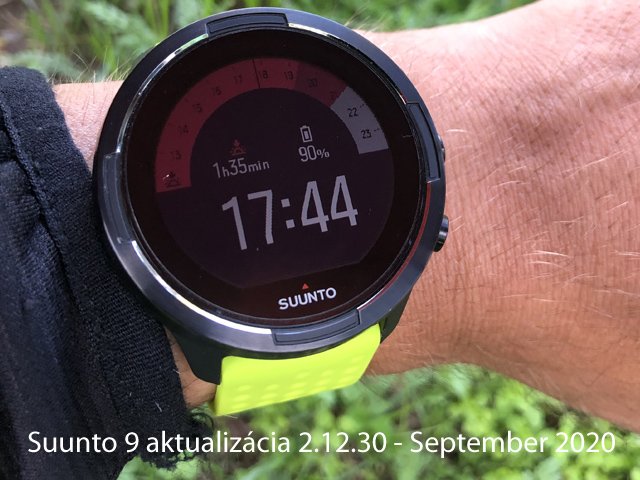 Suunto 9 aktualizácia 2.12.30 - September 2020