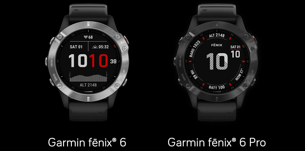 what is the difference between garmin fenix 6 and 6x