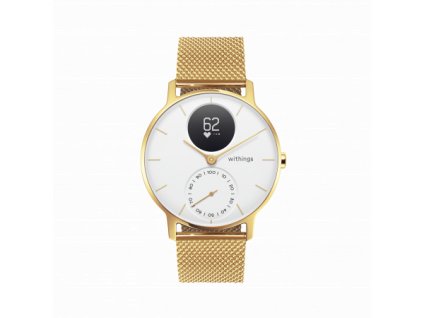 01 Withings Steel HR 36mm limited edition champagne gold white