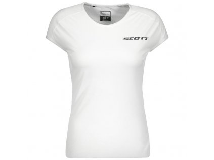 scott damske bezecke tricko promo run kr rukav white black 01