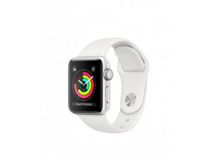 Apple Watch Series 3 38mm Silver Aluminium White Sport Band