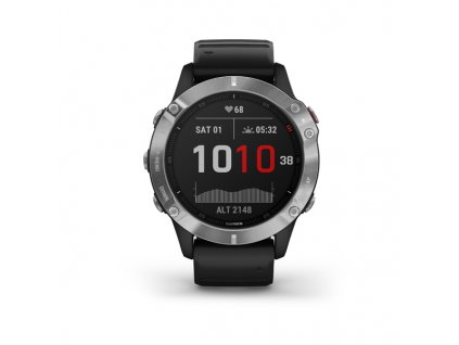 garmin fenix 6 silver black band 01