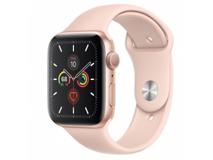 Apple Watch Series 5 40mm Gold Aluminium Pink Sand Sport Band 01