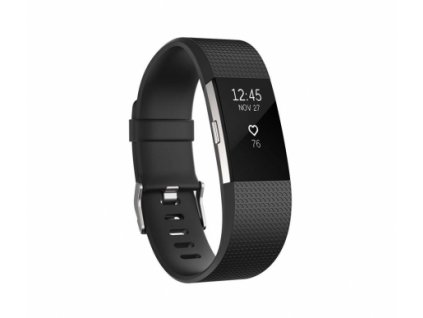 Fitbit Charge 2 Black Silver - Large
