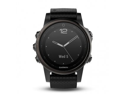 Garmin fénix 5S Sapphire Slate gray, Black band
