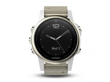 Garmin fénix 5S Sapphire Champagne, Gray band