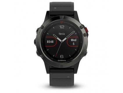 Garmin fénix 5 Slate gray, Black band