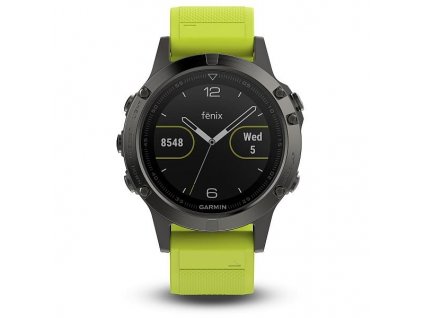 Garmin fénix 5 Slate gray, Yellow band