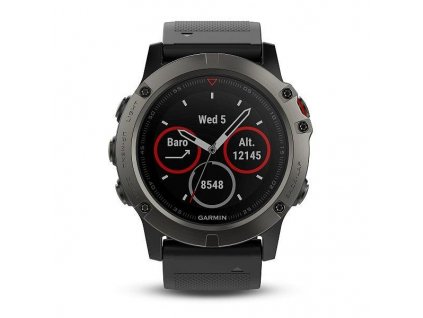 Garmin fénix 5X Sapphire Slate gray, Black band