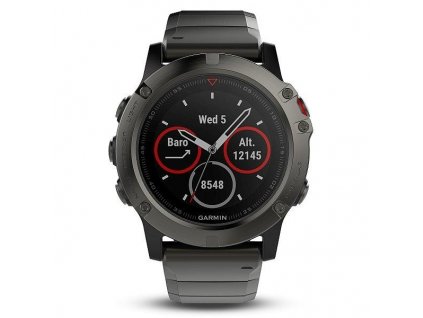 Garmin fénix 5X Sapphire Slate gray, Metal band